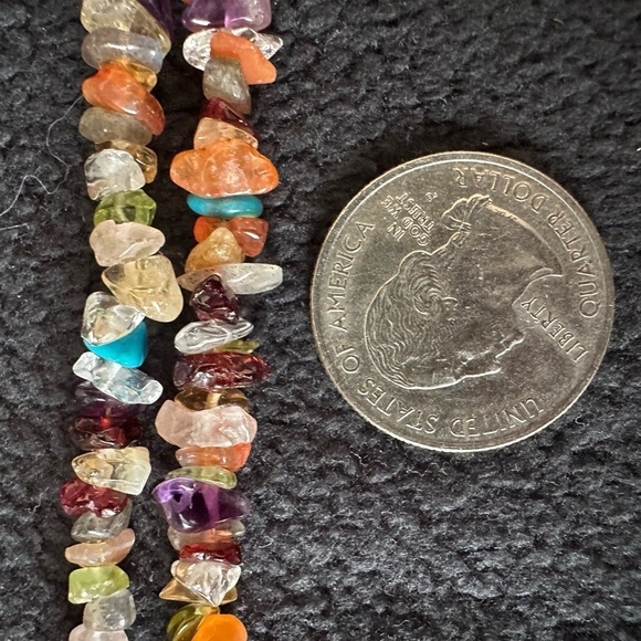 925 Sterling and Beaded 23” Necklace Made in India - Picture 4 of 6